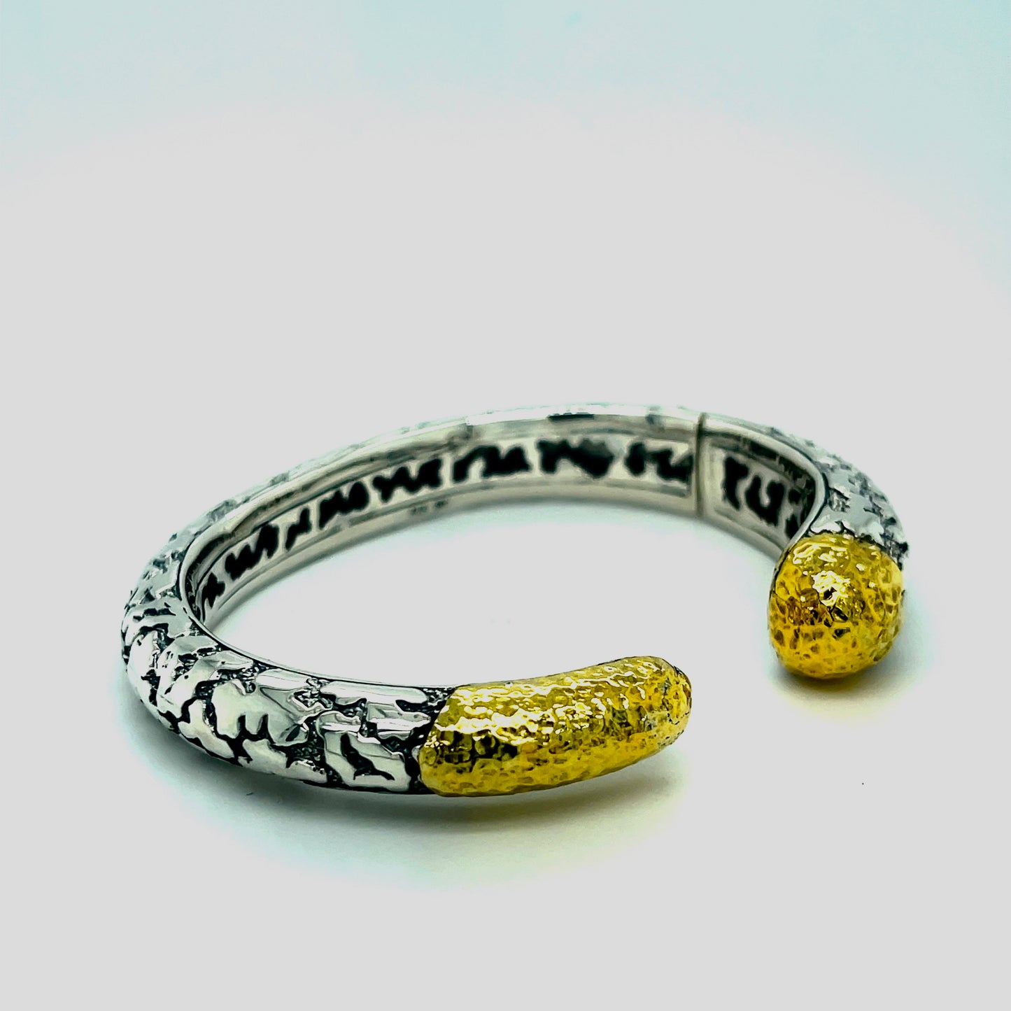 18kt Gold and Silver cuff bracelet