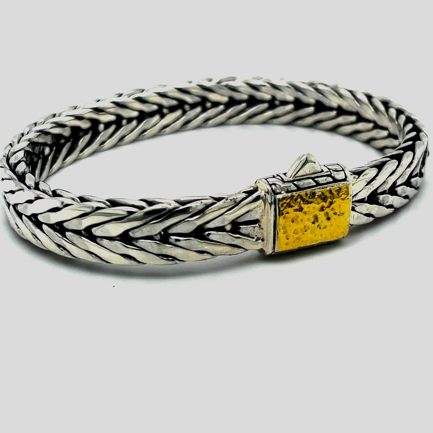 Silver gold chain  bracelet
