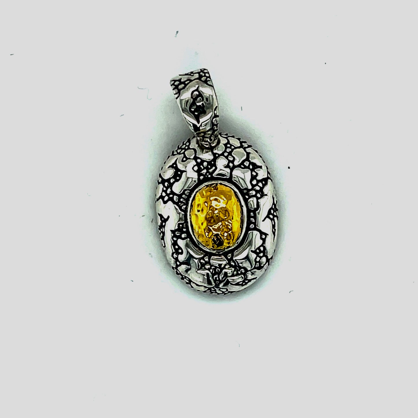 Silver and 18kt Gold Pendant