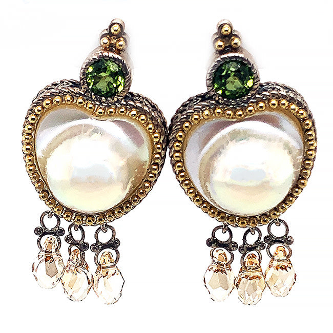 Move Pearl & Period  Silver Earrings